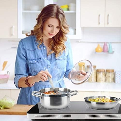 Duxtop Professional Stainless Steel Induction Cookware Set, 19PC Kitchen Pots and Pans Set, Heavy Bottom with Impact-bonded Technology - Image 8