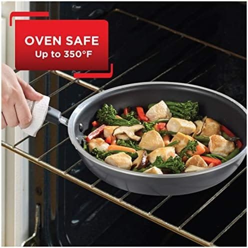 T-fal Signature Nonstick Fry Pan 12 Inch Oven Broiler Safe 350F Cookware, Pots and Pans, Dishwasher Safe Black - Image 7