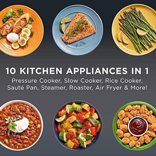 Crock-pot SCCPPA800-V1 Express Crisp 8-Quart Pressure Cooker Includes Air Fryer Lid, Stainless Steel - Image 3