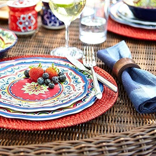 Divine glance Wood Napkin Rings Dining Table Napkin Holder, Classic Everyday Use Thanksgiving, Christmas Napkin Rings Buckles,Festive Party Gift Farmhouse for Table Decorations (6, Brown Concave) - Image 6