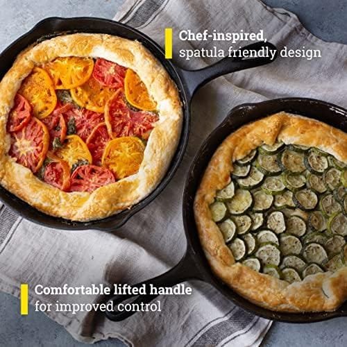 Lodge Chef Collection 12-Inch Cast Iron Skillet - Cast Iron Pan for Cooking, Frying & More - Camp Frying Pan for Open Fire, Stovetop, Oven, & Grill - Image 4