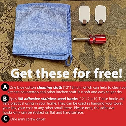 Paper Towel Holder Heavy Marble Base, Free Standing Paper Towel Holder Countertop for Kitchen, Paper Towel Dispenser with Weighted Base, Brushed Nickel Pole - Image 7