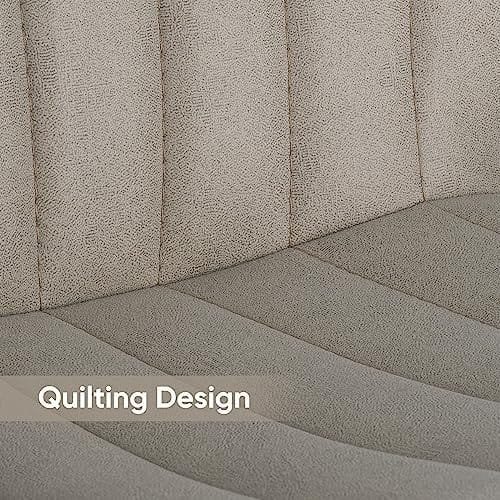 Nalupatio Bar Stools Set of 2 Modern Swivel Bar Chairs, Barstools Counter Height with High Backrest, Easy 3-5 Minute Assembly for Bar, Kitchen, Dining Room Beige - Image 6