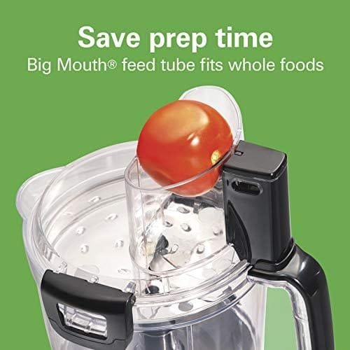 Hamilton Beach Stack & Snap Food Processor and Vegetable Chopper, BPA Free, Stainless Steel Blades, 14 Cup + 4-Cup Mini Bowls, 3-Speed 500 Watt Motor, Black (70585) - Image 5