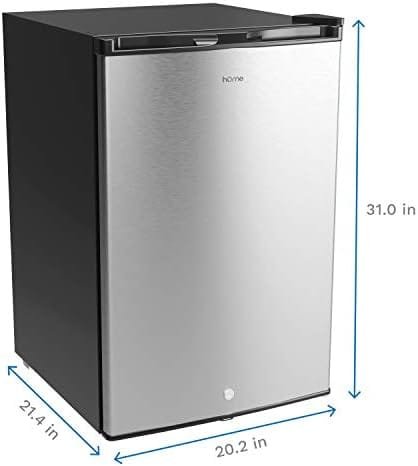 hOmelabs Upright Freezer - 3.0 Cubic Feet Compact Reversible Single Door Vertical Freezer with Adjustable Thermostat and Child Door Lock - Table Top Mini Freezing Machine for Office Dorm or Apartment - Image 3