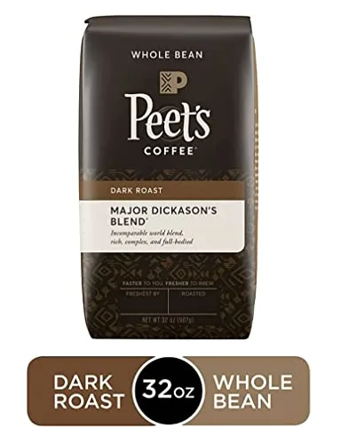 Peet's Coffee, Major Dickason's Blend, Dark Roast, Whole Bean 32oz (2 Pack) - Image 3