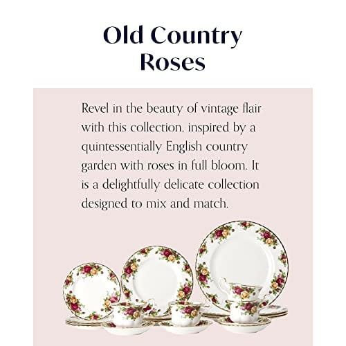 Royal Albert Old Country Roses 20-Piece Dinnerware Set, Multi - Image 6
