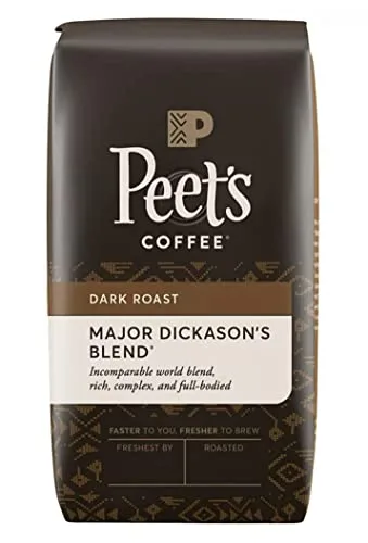 Peet's Coffee, Major Dickason's Blend, Dark Roast, Whole Bean 32oz (2 Pack) - Image 2