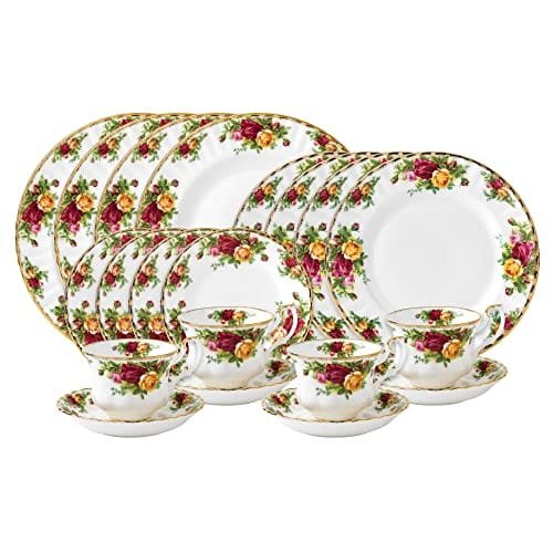Royal Albert Old Country Roses 20-Piece Dinnerware Set, Multi - Image 2