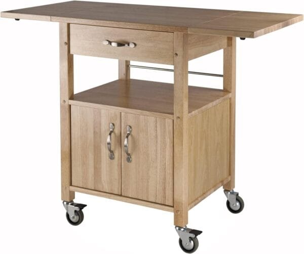 Winsome Wood Drop-Leaf Kitchen Cart - Image 4