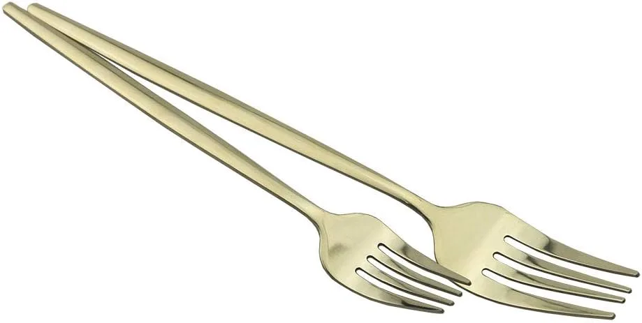 JASHII 24-Piece 304 Stainless Steel Flatware Cutlery Set for 6, Champagne Silverware Set, Mirror Finish, Ideal for Home Wedding Festival Party, Dishwasher Safe (Champagne gold) - Image 5