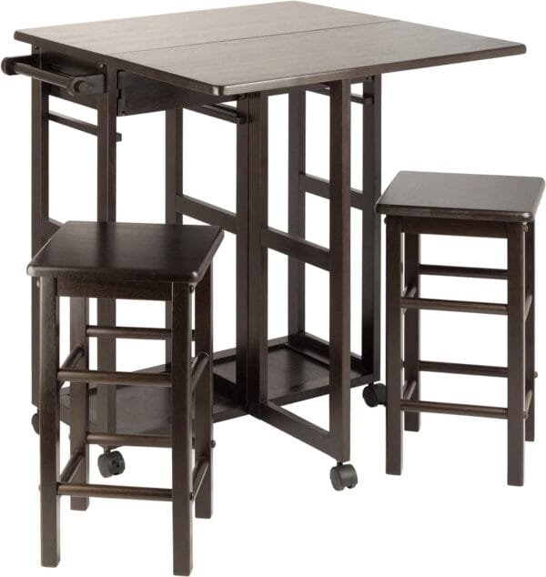 Winsome Suzanne 3-PC Set Space Saver Kitchen, Coffee Finish, 29.61x29.13x32.76 - Image 8