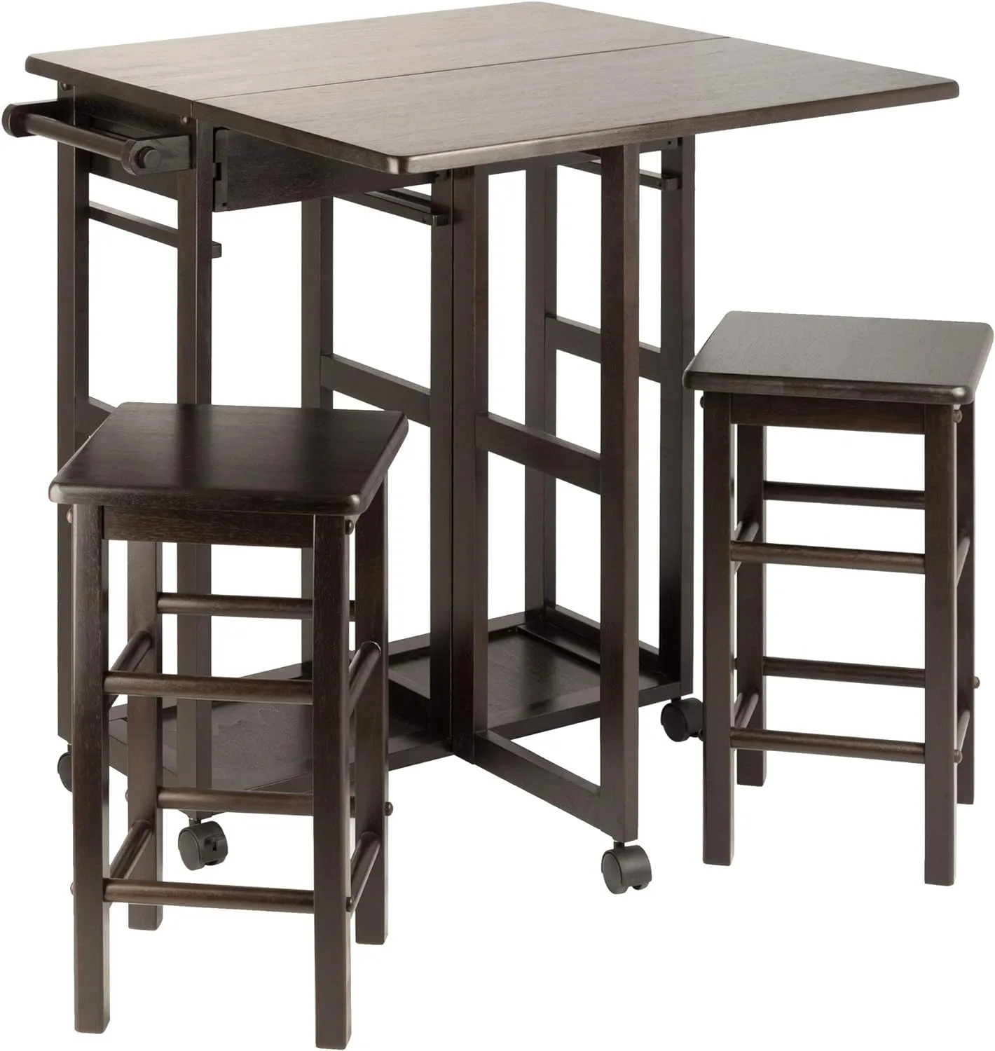 Winsome Suzanne 3-PC Set Space Saver Kitchen, Coffee Finish, 29.61x29.13x32.76 - Image 8
