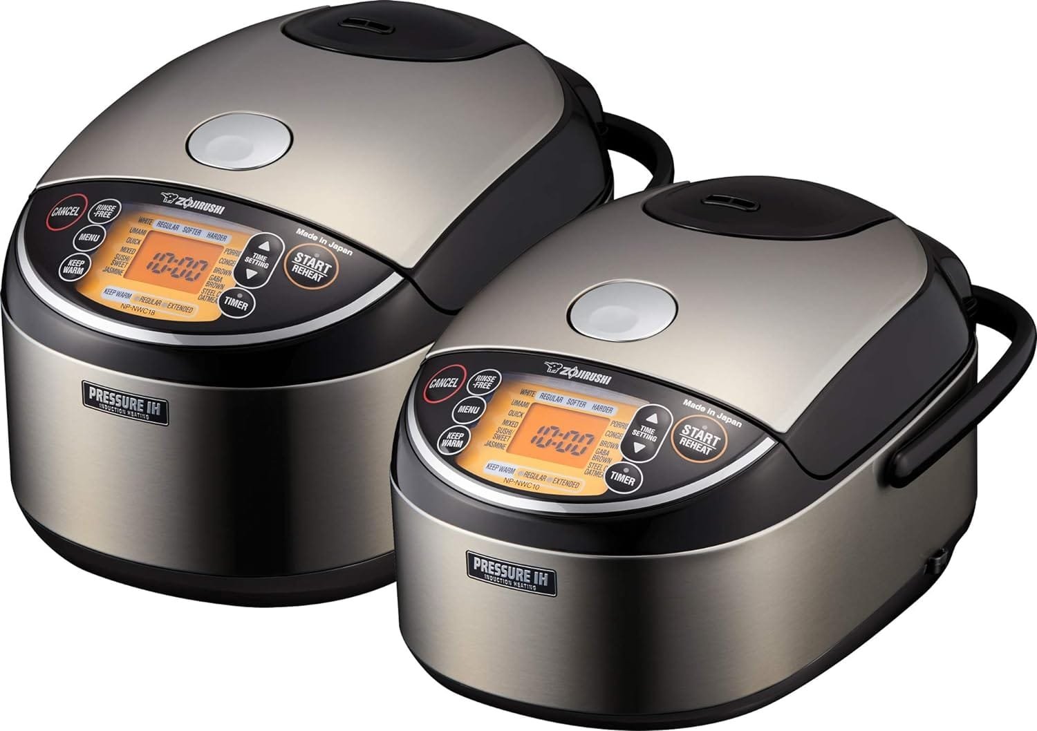 Zojirushi NP-NWC10XB Pressure Induction Heating Rice Cooker & Warmer, 5.5 Cup, Stainless Black, Made in Japan & CV-JAC40XB Water Boiler & Warmer, 4.0-Liter, Stainless Black - Image 4