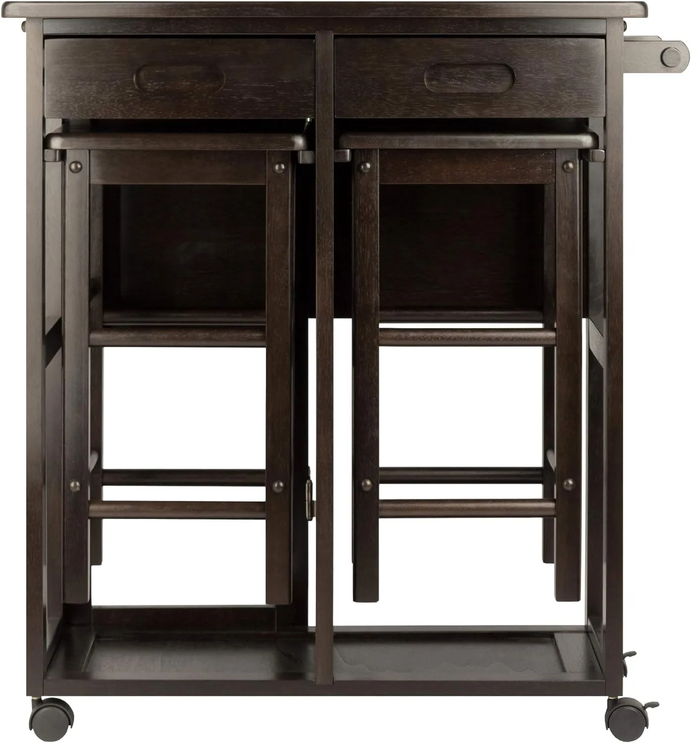 Winsome Suzanne 3-PC Set Space Saver Kitchen, Coffee Finish, 29.61x29.13x32.76 - Image 6