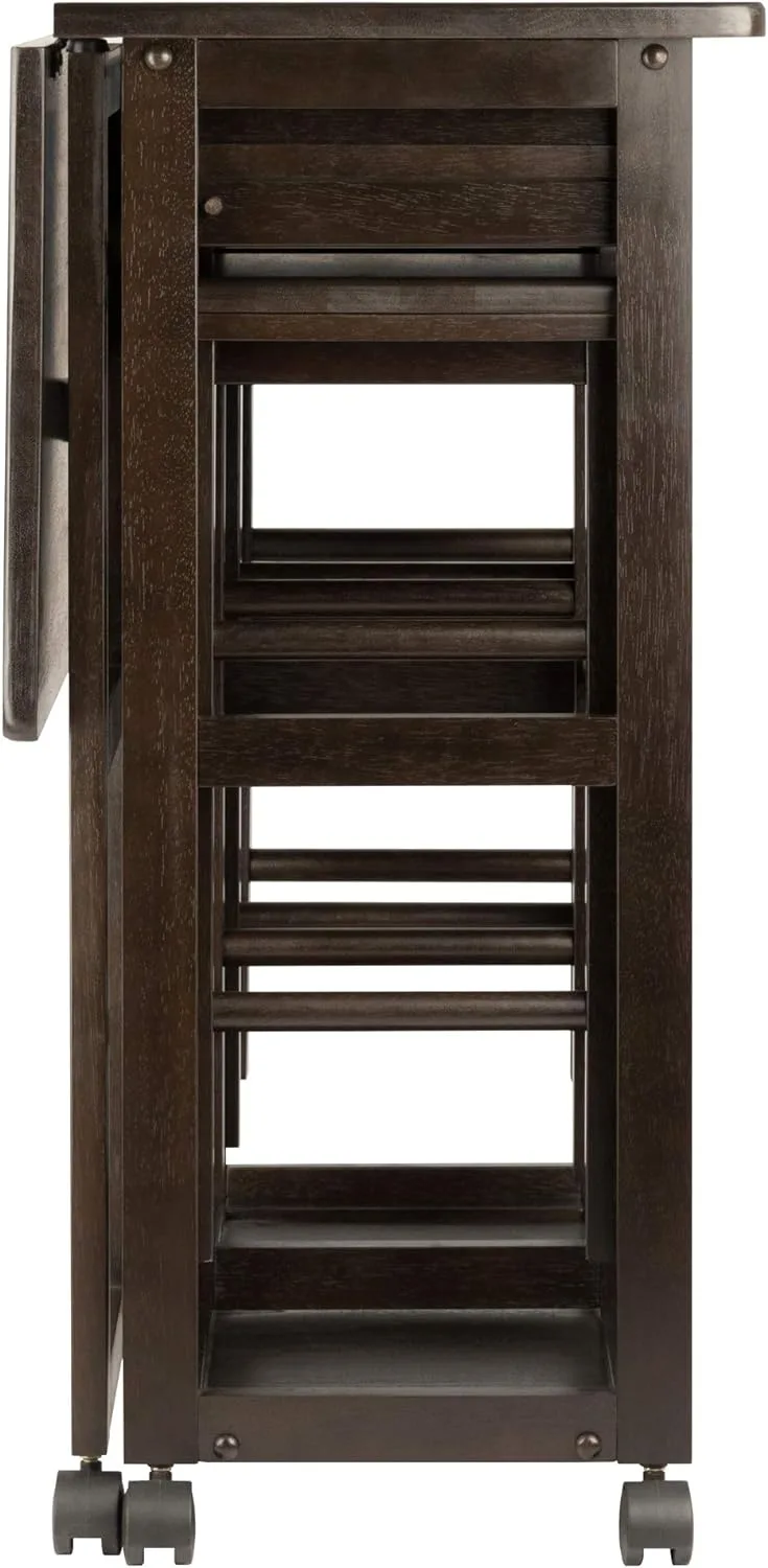 Winsome Suzanne 3-PC Set Space Saver Kitchen, Coffee Finish, 29.61x29.13x32.76 - Image 4