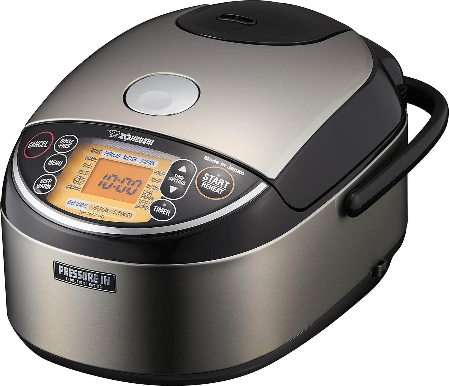 Zojirushi NP-NWC10XB Pressure Induction Heating Rice Cooker & Warmer, 5.5 Cup, Stainless Black, Made in Japan & CV-JAC40XB Water Boiler & Warmer, 4.0-Liter, Stainless Black - Image 3