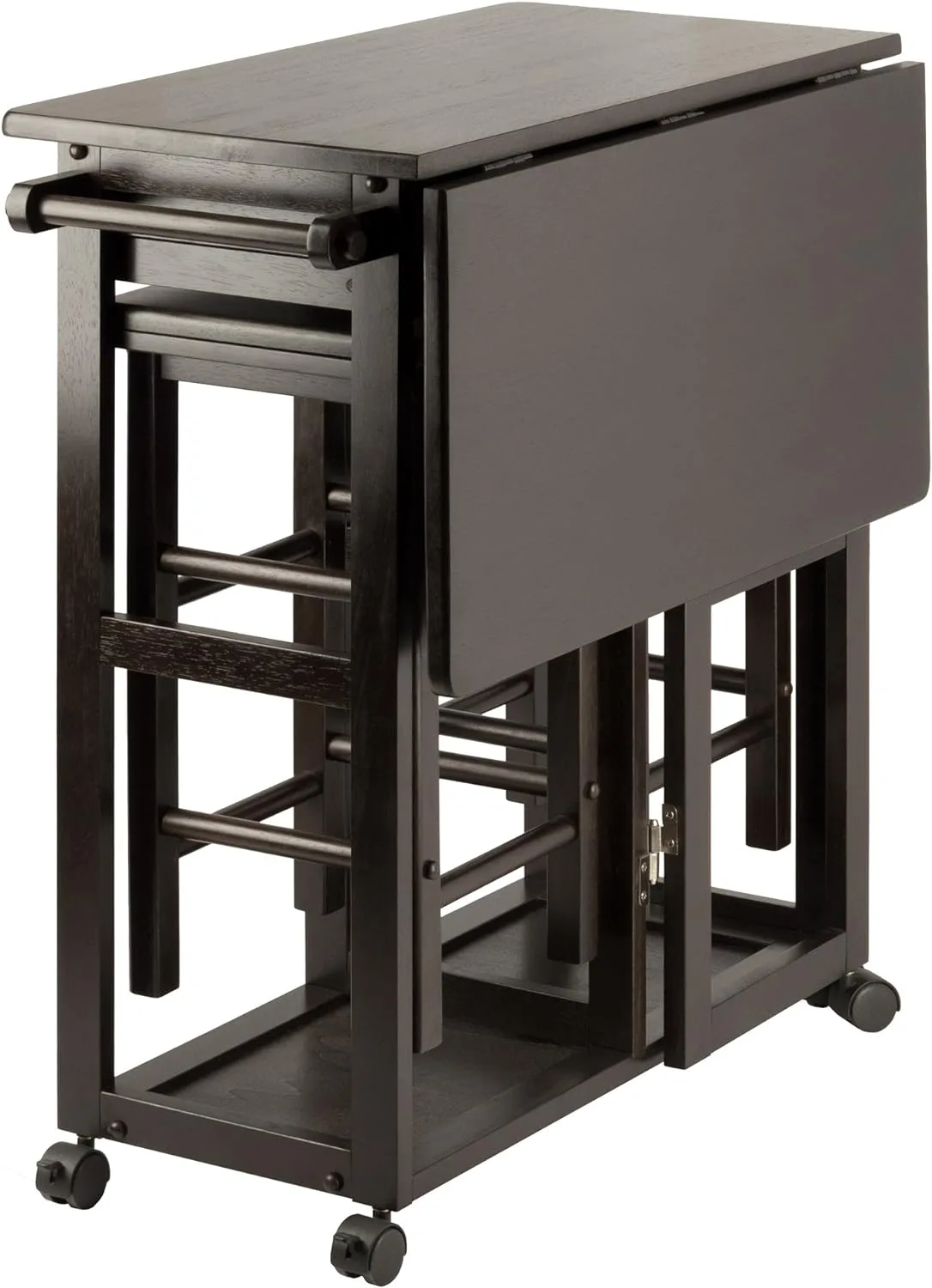 Winsome Suzanne 3-PC Set Space Saver Kitchen, Coffee Finish, 29.61x29.13x32.76 - Image 2