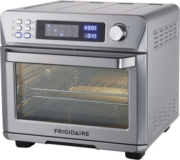 Frigidaire EAFO111-SS Air Fryer Oven, Digital, 26 Quart 10-in-1 Countertop Toaster Oven & Air Fryer Combo - Grill, Rotisserie, Dehydrator, Pizza Oven, & More, Stainless Steel,Silver - Image 3