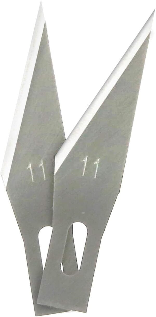 BAZIC Precision Knife + 2 Blades, Craft Cutter w/Safety Cap, #11 Fine Point Blade, Easy-Change Blade System, Cutting Knives for Art Supply, 24-Pack - Image 3