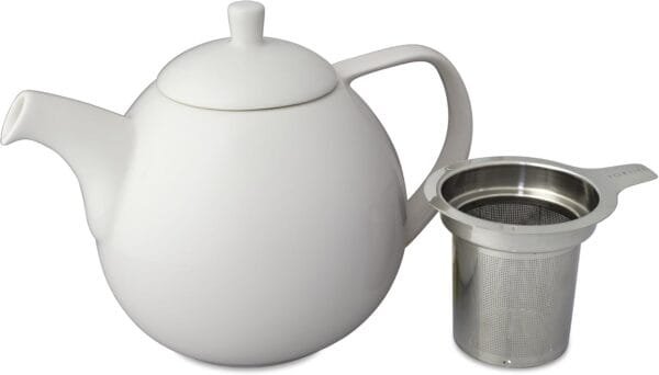 FORLIFE Curve Teapot with Infuser, 45-Ounce, White - Image 3